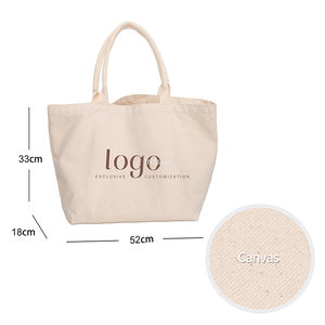 กระเป๋าผ้าแคนวาสธรรมชาติแบบถือสะพายไหล่สำหรับผู้หญิง - Product Image 5