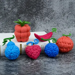 6 스타일 한 조각 악마 과일 5 단 Nika 과일 고무 과일 징핀 수제 POP 가방 애니메이션 피규어 장난감
