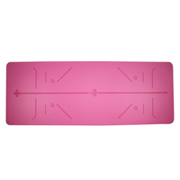 Tapis de yoga en caoutchouc naturel PU écologique, 4 mm d'épaisseur, antidérapant de qualité supérieure, pour l'entraînement de Pilates, disponible en plusieurs couleurs