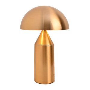 Lampe champignon de bureau en métal doré moderne d'entrepôt LED lumières décoratives pour la maison - Product Image 6