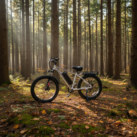 Vélo électrique OBX EB26 OEM 1000W 15AH à double suspension, écran numérique, moteur sans balais, charge rapide, batterie amovible, pneus larges 26 pouces