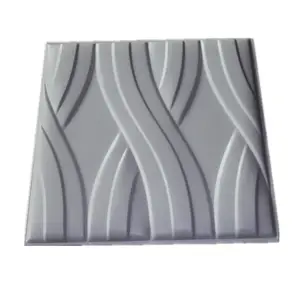 2020 shaped 3d leather wall panel for Interior decoration