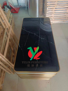 Factory Price <strong>Black</strong> Marble Gold Coffee <strong>Table</strong> - Product Image 4