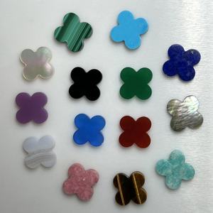 Gelang Batu Akik Alami Ukuran 13X13mm, Batu Mata Harimau, Malakit, Batu Semanggi Empat Daun dari Dubai Wholesale - Product Image 3