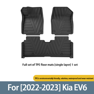 Tapis de sol, de <span class=keywords><strong>coffre</strong></span> et de dossier de siège en TPE pour <span class=keywords><strong>Kia</strong></span> <span class=keywords><strong>EV6</strong></span> 2022-2023, imperméables, toutes saisons, protections intérieures pour véhicules électriques - Product Image 6