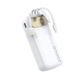 Nouvelle <span class=keywords><strong>batterie</strong></span> <span class=keywords><strong>externe</strong></span> en plastique à charge rapide avec câble, capacité de 20 000 mAh, <span class=keywords><strong>batterie</strong></span> au lithium polymère personnalisée, cadeau - Product Image 3