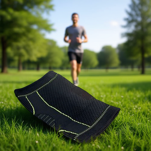 SUNING pour un soutien respirant du genou, noir, taille unique, à enfiler, pour soulager les douleurs articulaires, sport - Product Image 3