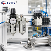 Unité de traitement d'air pneumatique LYHY AC2010-5010 : Filtre, régulateur et lubrificateur, combinaison 2-en-1 pour système pneumatique
