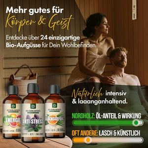 NORDHOLZ Concentré Biologique pour Infusion de Sauna Huiles Essentielles Naturelles Pures # 11 Sans soucis 100 ml Citronnelle Franconia Allemagne - Product Image 6