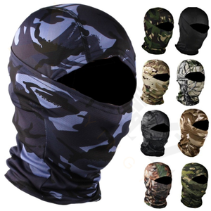 F-487 nouvelle mode hiver en vrac tricot bonnets épais chaud à capuche avec visage masqué femmes hommes longue <span class=keywords><strong>tapisserie</strong></span> cagoule - Product Image 1