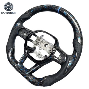 Volante Deportivo de Fibra de Carbono y Cuero Forjado Azul Personalizado en Oferta para Honda Civic 11ª Gen FE 2022 2023 2024 2025 2026 - Product Image 2