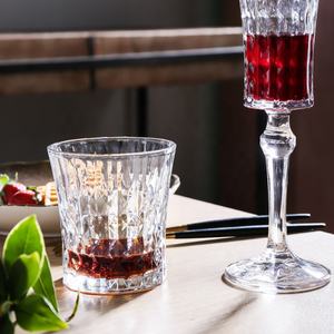 Verres à vin rouge géants en cristal embossé pour décoration de table de mariage, verres à vin vintage en cristal, gobelet vintage - Product Image 6