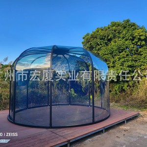 Moderna Casa Burbuja con Techo de Vidrio Templado en Forma de Arco, para Patio, con Alta Transmitancia de Luz - Product Image 4