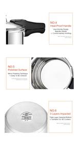 Autocuiseur en forme de U 26cm/8.0L en acier inoxydable moyen-orient grand acier inoxydable 304 cuisson rapide marmite à riz cuiseur à dinde - Product Image 5