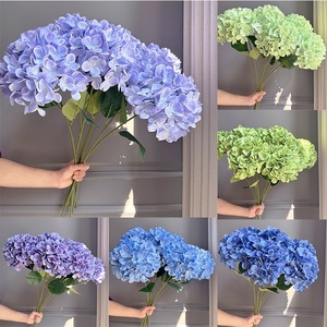 Nouveau Bouquet de Fleurs Artificielles d'Hortensia 3D à Tige Unique, Très Vendu, pour la Décoration Intérieure et la Composition Florale de Mariage (Vente en Gros) - Product Image 4