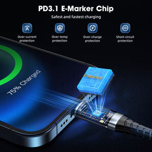 Cable de Carga Rápida USB4 con Pantalla LED, PD3.1, 240W, 40Gbps, 8K60Hz para Switch y MacBook - Product Image 6