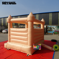 Château gonflable commercial robuste 8x8 pieds couleur pêche pour la location et toutes les occasions