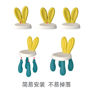 새로운 플라스틱 DIY 조립 완구 다기능 동물 빌딩 블록 어린이 게임 및 학습 책상을 위한 학습 테이블 및 의자 세트 - Product Image 4