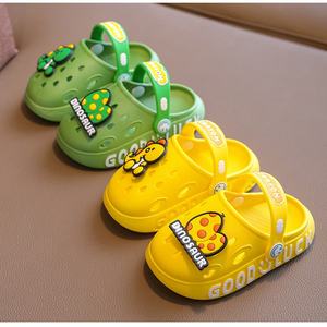 Nouvelles Sabots en PVC Mignons à Motif Dinosaure pour Enfants, Antidérapants avec Bride Arrière, Idéales pour Garçons et Filles, Chaussons d'Été pour l'École Primaire - Product Image 3