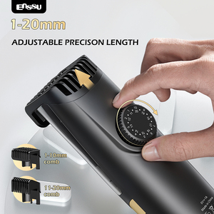 Máquina de Afeitar Eléctrica ENSSU <span class=keywords><strong>para</strong></span> Barba y Vello Corporal, Afeitadora Masculina con Cuchillas de Acero Inoxidable, Motor de 6000 RPM, Batería de 800 mAh, Uso Doméstico - Product Image 4