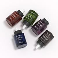 Flacon compte-gouttes en verre vide de 30 ml pour sérum, contenant de luxe pour soins de la peau, idéal pour l'emballage d'essences exfoliantes AHA BHA - Vente en gros