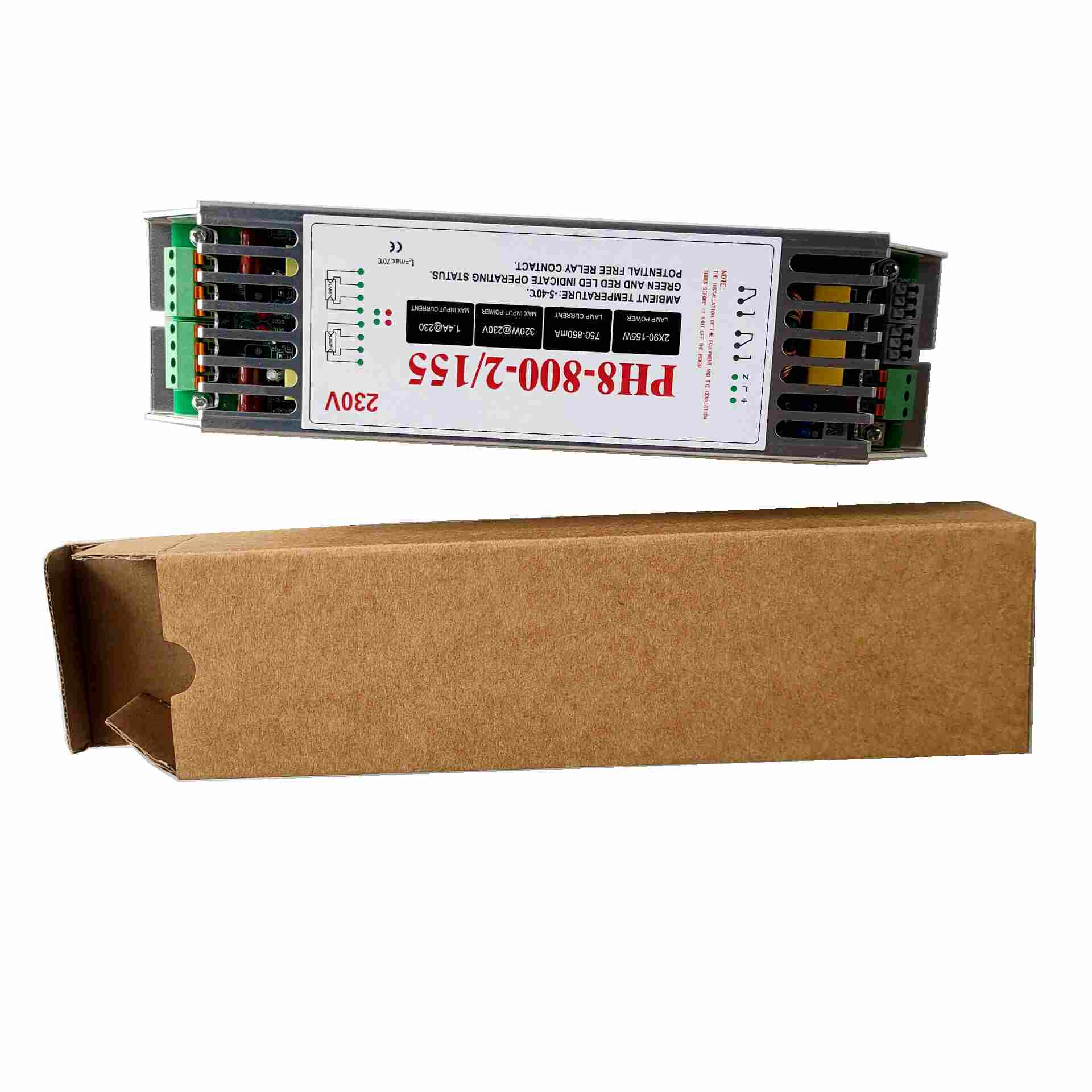 Электрические балласты большой мощности 320 Вт для двух ламп uvc 90-155 Вт с постоянным выходом, балласт для ультрафиолетового света 300 Вт