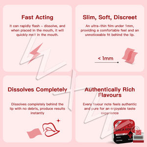 Los servicios personalizados OEM mejoran el rendimiento físico Tiras orales de raíz de Maca bajas en grasa Película oral de maca de absorción rápida - Product Image 4