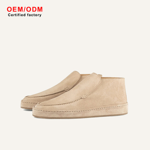 Mocasines de Cachemira de Lujo para Hombre, Estilo Chukka, de Caña Alta, Sin Cordones, Duraderos, de Corte Medio, Casuales, para Oficina y Vestir - Product Image 1