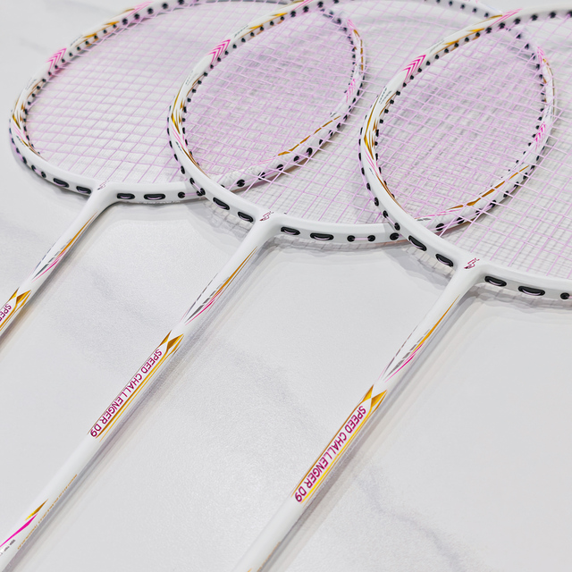 Dmantis Factory Sale High Quality Carbon Fiber PU Grip Soft Racket Lightweight Professional Badminton Racket