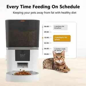 Explosive Models Tuya Dog Cat Smart Wifi Mobile Phone App With Camera Remote Control Microchip Automatic Pet Feeder