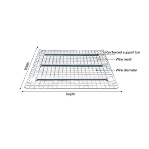 חם מטבל פלדה מחסן מגולוון מתכת מפל תיל מתלה מרותכת רשת מרותכת מרותכת מעקה מזרן למכירה - Product Image 2