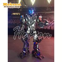 Kostum Robot Optimus Prime Biru Berbahan Busa untuk Cosplay Halloween 2.7 M