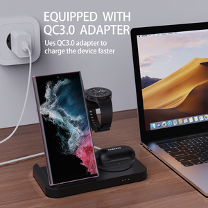 Stations de charge portables pour <span class=keywords><strong>Samsung</strong></span> <span class=keywords><strong>Galaxy</strong></span> <span class=keywords><strong>Watch</strong></span> <span class=keywords><strong>Chargeur</strong></span> magnétique intelligent pour <span class=keywords><strong>montre</strong></span> 15w <span class=keywords><strong>3</strong></span> en 1 <span class=keywords><strong>Chargeur</strong></span> de téléphone sans fil S23 S24 S25 - Product Image 4