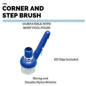 Venta al por mayor de fábrica, accesorios para piscinas, limpieza de paredes, cepillo Torrent, esquinas de <span class=keywords><strong>piscina</strong></span> sobre el suelo, cerdas, herramientas de limpieza de piscinas - Product Image 4