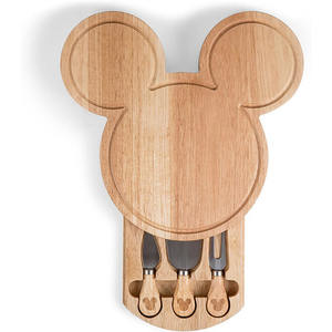Juego <span class=keywords><strong>de</strong></span> platos <span class=keywords><strong>de</strong></span> queso <span class=keywords><strong>Mickey</strong></span>, cubiertos, cortador <span class=keywords><strong>de</strong></span> acero inoxidable, mango <span class=keywords><strong>de</strong></span> madera, cuchillo para untar mantequilla y tenedor - Product Image 5