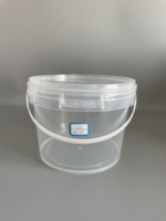 Harga Murah Produsen Ember Plastik Bulat 2.5l Food Grade untuk Dijual, Transparan