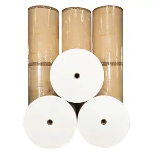 High Quality Eco-Friendly PE Coated Kraft Paper Roll Single Side Silicone Release Compatible Laser Cycled Paper Packaging