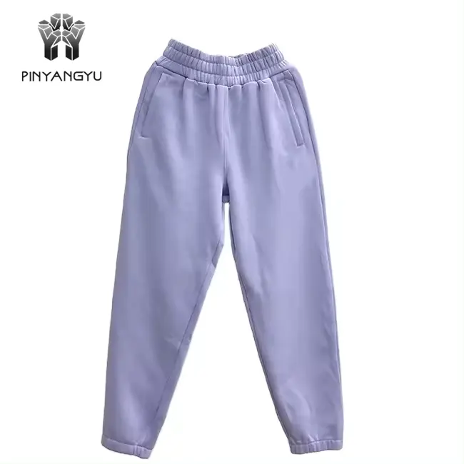 Pantalons surdimensionnés hommes Pantalons unis logo personnalisé 100% pantalons de survêtement en coton pour hommes avec paquet de pantalons en coton lourd