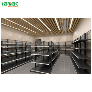 Maßgefertigte Klassische Schwerlast-Metall-Supermarktregale 5 Etagen Freistehende Solide Regale Individuelle Farben für den Einzelhandel - Product Image 2