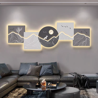 Peinture murale LED décorative pour salon, vente en gros d'usine, tableau mural minimaliste pour fond de canapé et chambre à coucher, nature morte