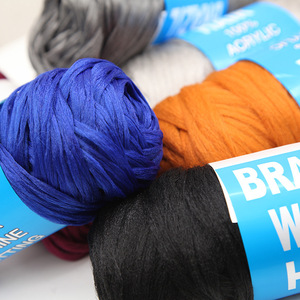 Cheap Brazilian <strong>Wool</strong> <strong>100</strong> Acrylic Braiding Hair <strong>Wool</strong> <strong>Yarn</strong> for Knitting - Product Image 5