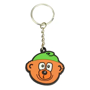 Custom Shaped Logo Cheap 3d 2d Soft Pvc Key Chain Holder Rubber Silicone Animal Pvc Keychain