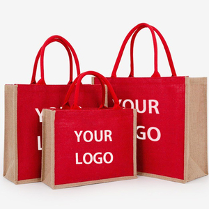 Nueva Bolsa de Yute Promocional Personalizada con el Logotipo de su Empresa, para Compras, de Verano, con Asas - Product Image 1
