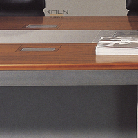 Bureau de direction moderne en MDF, design élégant, en forme de M, en bois durable, modèle KL-T612 2026