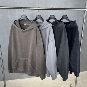 Sweat-shirt à capuche oversize en coton 100% imprimé numérique <span class=keywords><strong>Brigitte</strong></span>, style européen et américain, pour l'hiver - Product Image 1