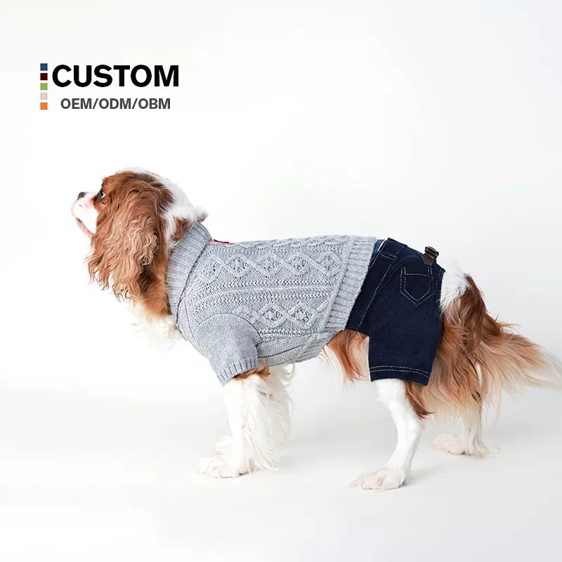 Оптовая продажа, хлопковая одежда для домашних животных на заказ, одежда для собак, осенний и зимний свитер, лидер продаж, свитер для домашних животных