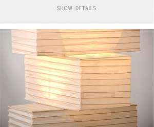 Lampe sur pied en <span class=keywords><strong>papier</strong></span> de riz japonais, style Wabi Sabi, salon zen, chambre à coucher, décoration de salon, art artisanal - Product Image 2