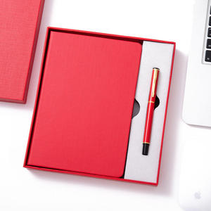 Logo tùy chỉnh A5 notepad Pen Set kinh doanh máy tính xách tay bìa cứng PU Bìa văn phòng họp Hộp Quà Tặng văn phòng cung cấp tùy chỉnh - Product Image 1