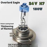 Ampoules de phare haute luminosité 24V pour voitures et camions : H1, H3, H4, H7, lampe de camion 130W, ampoule halogène 24V haute luminosité longue durée de vie