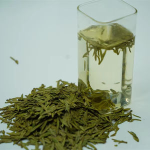 Thé vert chinois Longjing biologique certifié ISO de qualité supérieure, en feuilles, sachet de 550 g pour les cafés, sans sucre - Product Image 4